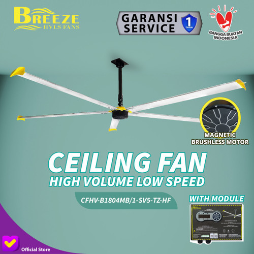 [EZM.0100124] Kipas HVLS Big Ceiling Fan 1.88 Meter 220V / Kipas Plafon Raksasa / Kipas Angin Masjid / Kipas Industri Gudang Pabrik 1.88M