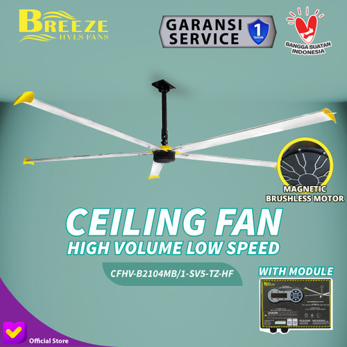 [EZM.0100123] Kipas HVLS Big Ceiling Fan 2.1 Meter 220V / Kipas Plafon Raksasa / Kipas Angin Masjid / Kipas Industri Gudang Pabrik 2.1M