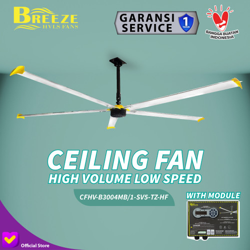 [EZM.0100122] Kipas HVLS Big Ceiling Fan 3.08 Meter 220V / Kipas Plafon Raksasa / Kipas Angin Masjid / Kipas Industri Gudang Pabrik 3.08M