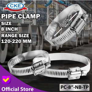 [EZM.0100286] Klem Selang Hose Clamp Stainless 2 3 4 5 6 8 10 12 14 16 18 20 24 Inch
