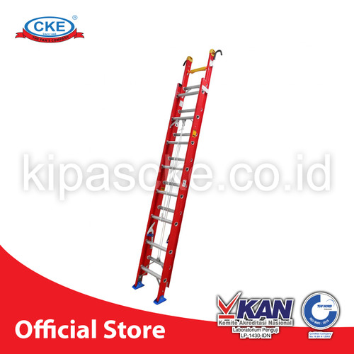 [EZM.0101856] Ladder LAD-DLT-60-XX Tangga Slide FiberGlass Aluminium 6m
