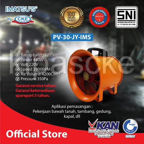 [EZM.0101671] Portable Ventilator Imatsu JY-IMS 12 Inch Portabel Blower Portabel
