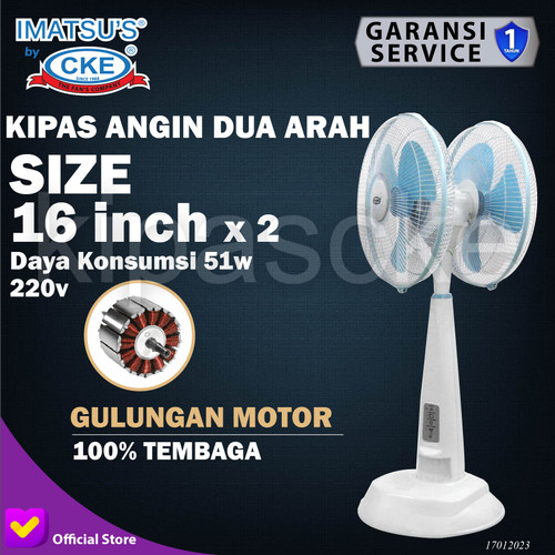 [EZM.0100491] Power Fan Kipas Angin Berdiri 16 Inch Stand Fan