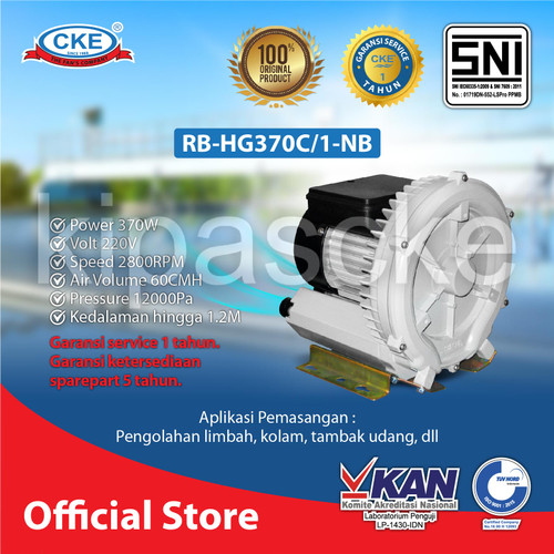 [EZM.0101813] RING BLOWER TYPE RB-HG370C/1 220V 370W BLOWER