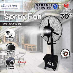[EZM.0100055] Spray Fan Kipas Angin Embun Air 30 Inch 40 L Mist Fan Kipas Semprot Air Misty Fan 30" 40 Liter