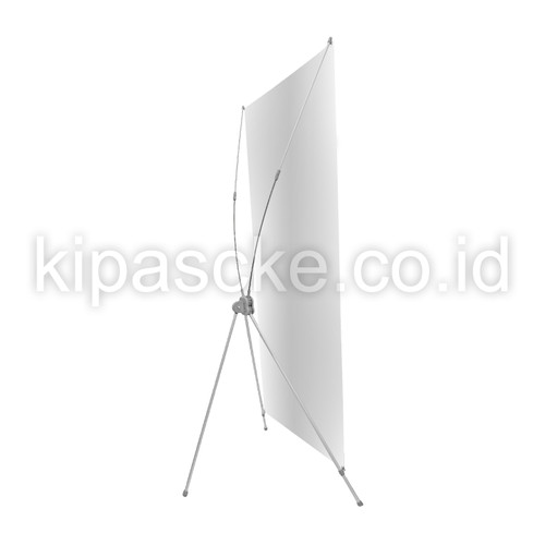 [EZM.0100728] Tiang X-Banner Ukuran 80x180CM (Tanpa Kain Albatros)