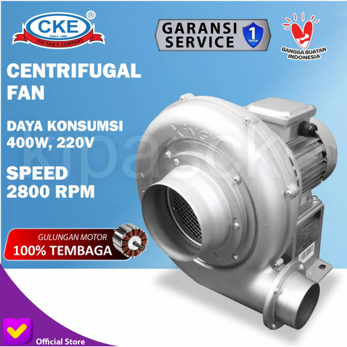 [EZM.0101438] Turbo Centrifugal Fan Blower Keong Hisap Tahan Panas 10CM 400W 220V