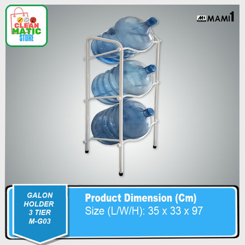 [EZM.0200330] GALLON HOLDER 3 TIERS