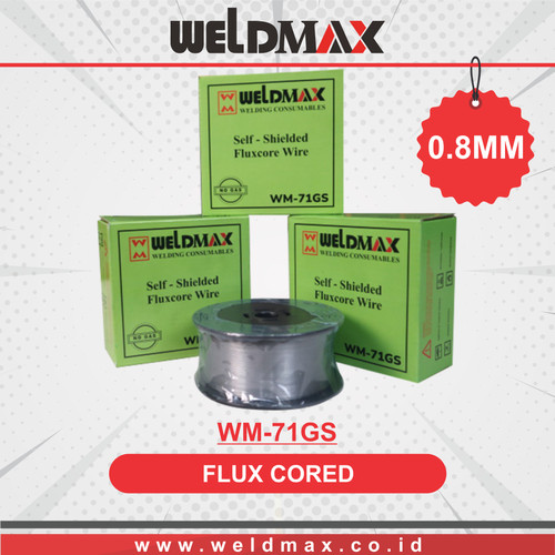 [EZM.0500123] KAWAT LAS MIG FLUX CORED WM-71GS UKURAN 0.8MM WELDMAX