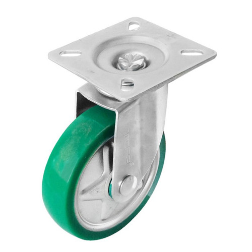 [EZM.1000047] TORA Roda Troli PU Hijau 6 Inch Hidup