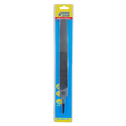 [EZM.1000082] UNIQUE STAR Kikir Flat Smooth 10 Inch Double Blister