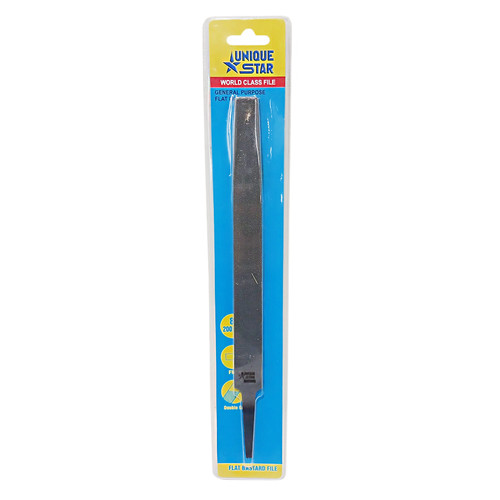[EZM.1000086] UNIQUE STAR Kikir Flat Bastard 8 Inch Double Blister