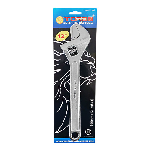 [EZM.1000112] TORA Kunci Inggris 12 Inch CRV American - Adjustable Wrench