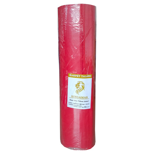 [EZM.1000142] SINGAMAS Karpet Talang Merah/Hitam 90 CM x 45 Meter