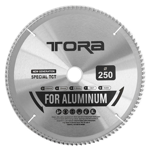 [EZM.1000150] TORA Mata Potong Aluminium 10 Inch x 120T -TCT Saw Blade Aluminum