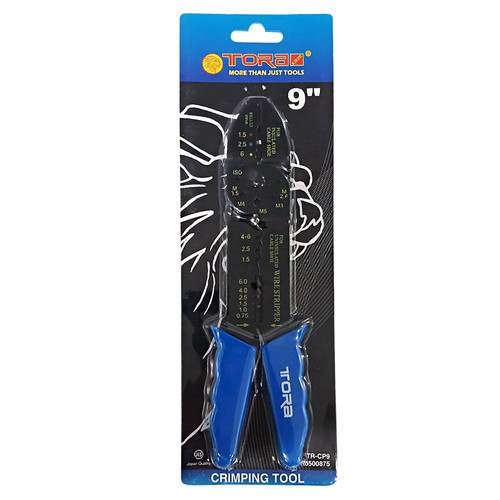 [EZM.1000177] TORA Tang Kupas Kabel 9 Inch Gagang Biru - Crimping Tool Blue Handle