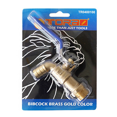 [EZM.1000207] TORA Kran Air Kuningan Model Engkol 1/2 Inch Blister - Keran Air Brass