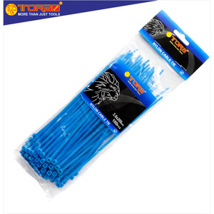 [EZM.1000227] TORA Kabel Tis Nylon 3.6 x 200 mm - Tali Ikat Warna Biru 100 Pcs