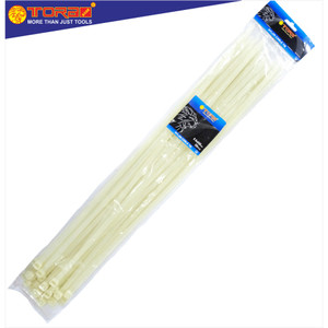 [EZM.1000229] TORA Kabel Tis Nylon 8.8 x 600 mm - Tali Ikat Warna Putih 50 Pcs