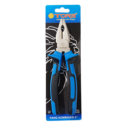 [EZM.1000289] TORA Tang Kombinasi 8 Inch Blue Black Satin Finishing