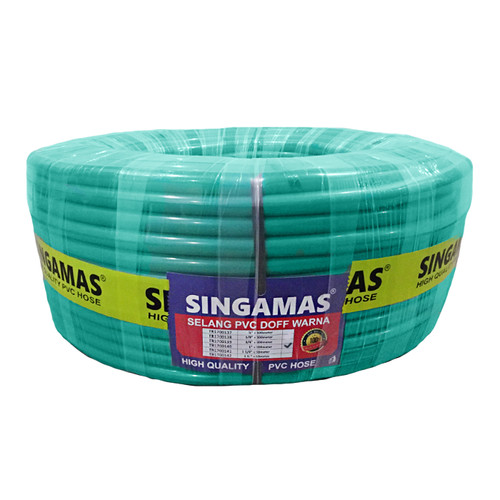 [EZM.1000562] SINGAMAS Selang Air PVC Dof Warna Hijau 1 Inch x 100 Meter