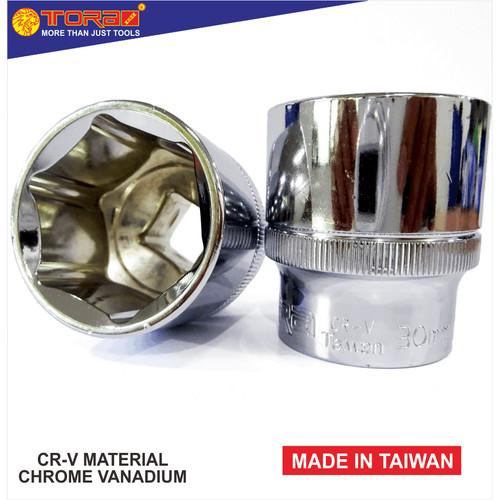 [EZM.1001657] TORA Mata Sok 30 mm 1/2 DR 6 PT - Shock Hand Socket - TAIWAN