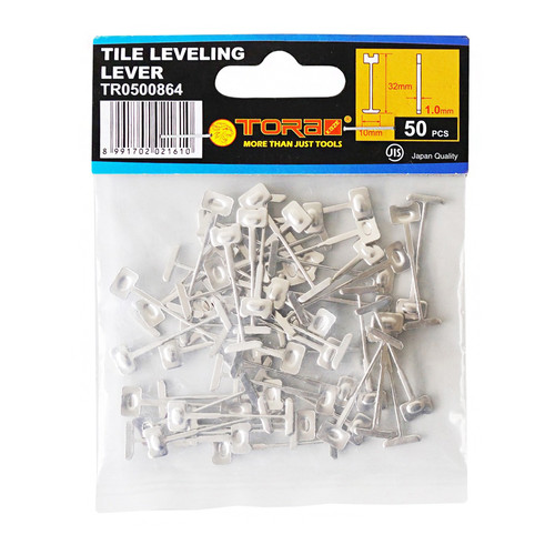 [EZM.1001759] TORA Pin Besi Pengganti Tile Leveling Alat Perata Keramik 1 Mm 50 Pcs
