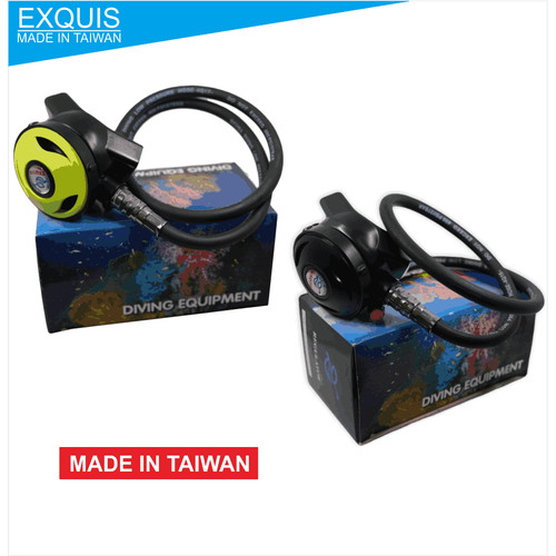 [EZM.1001913] EXQUIS Diving Regulator - Regulator Selam Hitam & Biru