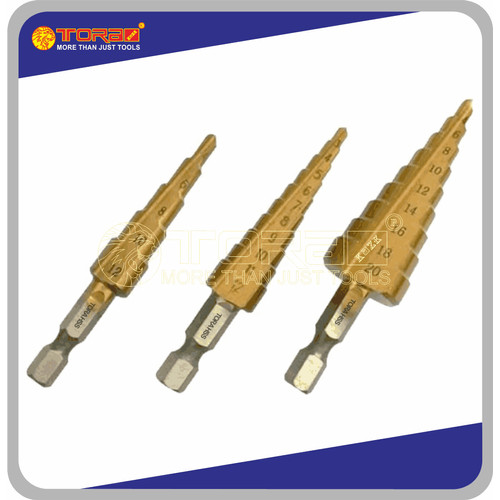 [EZM.1002263] TORA Mata Bor Pagoda - Step Drill Set 3pcs