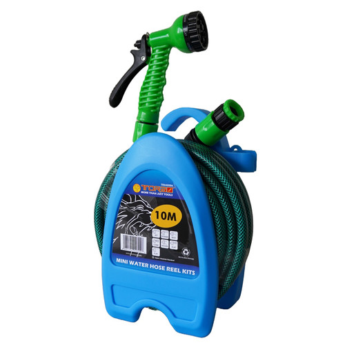 [EZM.1002322] TORA Mini Water Hose Reel Kit With 7 Function Water Gun - Gulungan Selang Set