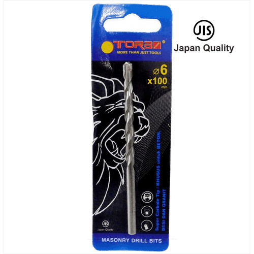 [EZM.1002394] TORA Mata Bor 6 x 100 MM Khusus Beton / Besi / Granit Super Carbide
