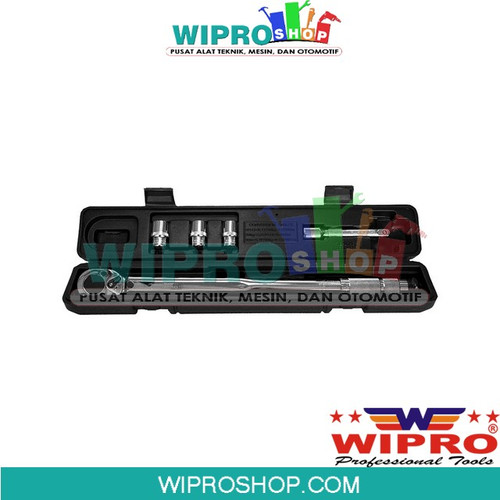 [EZM.1000002] WIPRO Torsimeter / Torque Wrench / Kunci Momen Kit Set (5pcs) 28-210Nm Dr. 1/2 Inch TQS-500