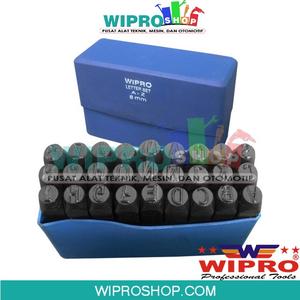 [EZM.1100105] WIPRO Ketok Huruf Set (ABC...) 10.0mm (B/biru) 27pcs