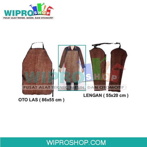 [EZM.1000406] Oto las / Celemek / Apron Welding Las + Pelindung Lengan Las