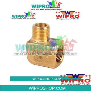 [EZM.1000465] WIPRO WN5201 Square Brass Elbow F1/2" x M1/2"