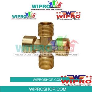 [EZM.1100486] WIPRO WN5117 Cross Connector F1/4" x M1/4" x F1/4" x M1/4"