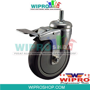 [EZM.1000563] WIPRO Roda Karet Abu2x TPR m/Tusuk  5" H+Rem (824DB)