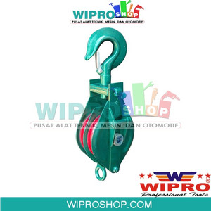 [EZM.1000629] WIPRO Pulley Block Double W/Hook PBD-60(12")/6T