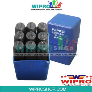 [EZM.1000789] WIPRO Ketok Angka Set (123...) 12.0mm (B/Biru) 9pcs