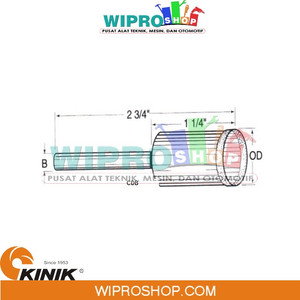 [EZM.1001275] Kinik D. Plated Core Drill 2D 60P TB-222 m22.2x7/8"x1/2"