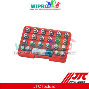 [EZM.1001533] JTC 6743-VW WHEEL SCREW LOCK SOCKET SET (23PCS) -