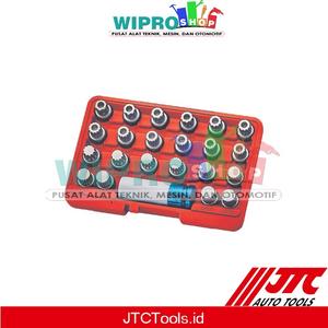 [EZM.1101533] JTC 6743-VW WHEEL SCREW LOCK SOCKET SET (23PCS) -