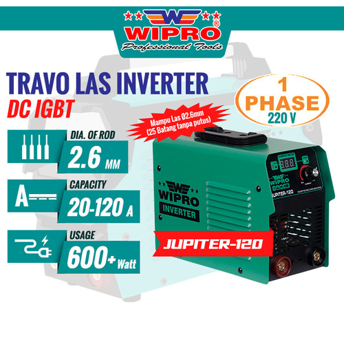 [EZM.1002385] WIPRO Travo Las Inverter DC IGBT (1 Phase 220V) 120A JUPITER-120