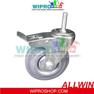 [EZM.1002464] ALLWIN Roda Karet Abu2x m/Tusuk New  5" H+Rem (RD12125GB)