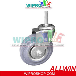 [EZM.1002558] ALLWIN Roda Karet Abu2x m/Tusuk New  6" H (RD12160GS)