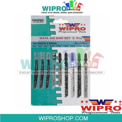 [EZM.1102653] WIPRO Jig Saw Blade Set 9 Pcs JSB-09 Jig Saw Blade Set 9 Pcs JSB-09