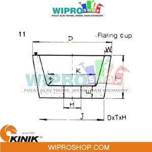 [EZM.1002853] Kinik BG M Serong m127x 50x31.75 PA 80KV11A W8E13