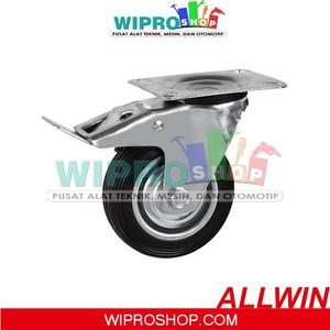 [EZM.1003149] ALLWIN Roda Karet  Light Duty 5" H+Rem (11125LB)