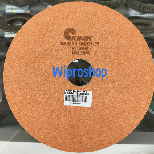 [EZM.1003383] Kinik Batu Gerinda Surface Grinding Wheel  m180x3x31.75 38A 80KV1A
