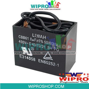 [EZM.1003459] WIPRO Capasitor u/ZJ4113 8UF M/Kotak+Kabel
